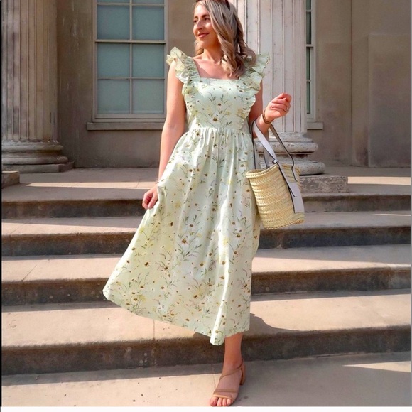 H&M Wildflower Collection Floral Poplin Dress - Picture 6 of 8